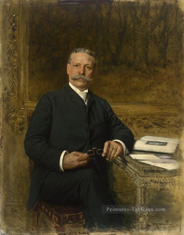 Portrait de Charles Tyson Yerkes Jan Van Beers Peintures à l'huile